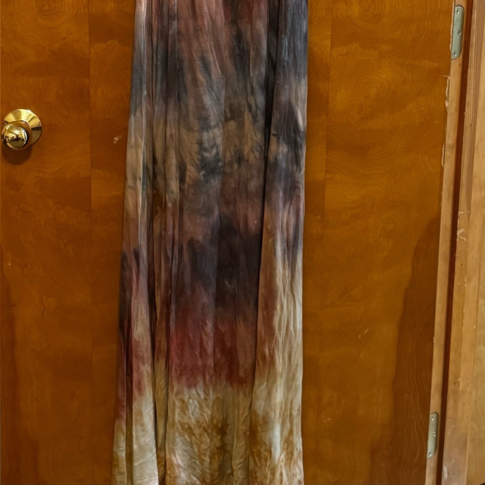 New Love Tan Jane tie dye Goddess V neck Maxi Dress XS - Picture 11 of 11